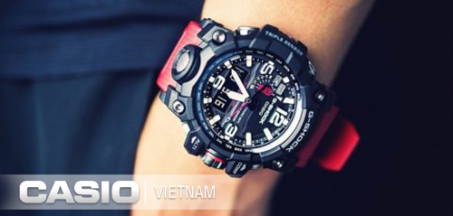 Đồng hồ nam Casio G-Shock Mudmaster GWG-1000RD-4A Thiết kế màu sắc ấn tượng đậm chất đàn ông